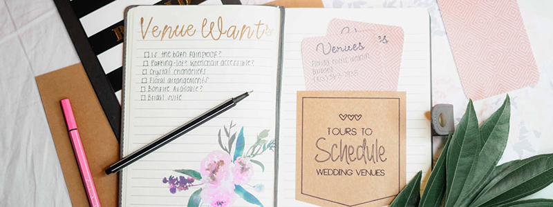 A picture of a journal/event planner