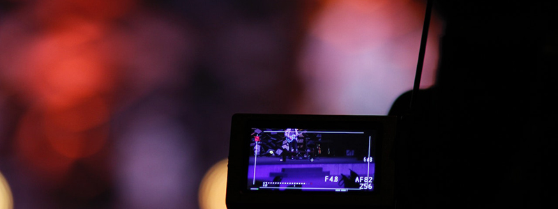 An image of a mobile phone taking a video